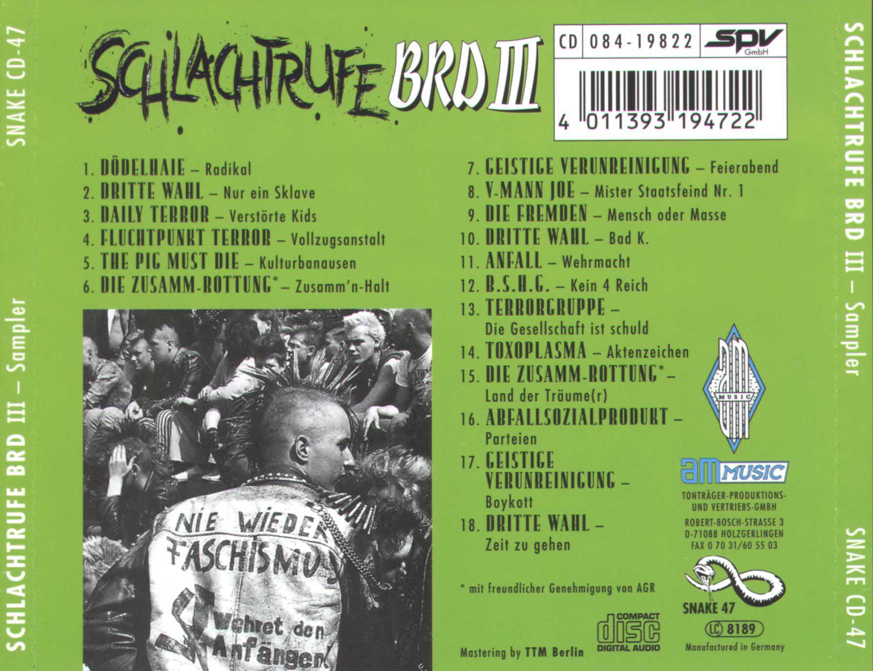 Schlachtrufe BRD III 1